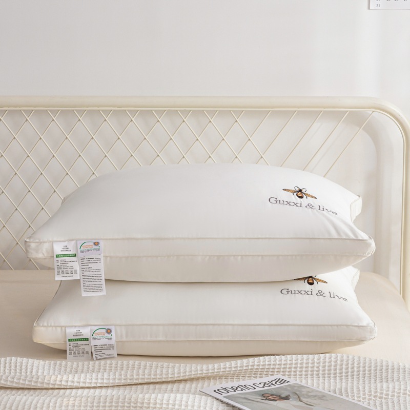 Picture of Class a Cotton Pillow Five-Star Hotel Pillow Soy Fiber Pillow Adult Neck Pillow Wedding Hotel Pillow Core Wholesale