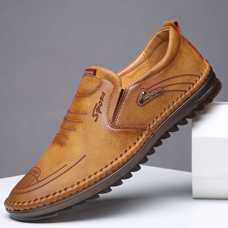 Leather shoes men's 2024 spring and autumn fashion soft leather casual leather shoes texture wear-resistant Tods men's shoes wholesale and retail