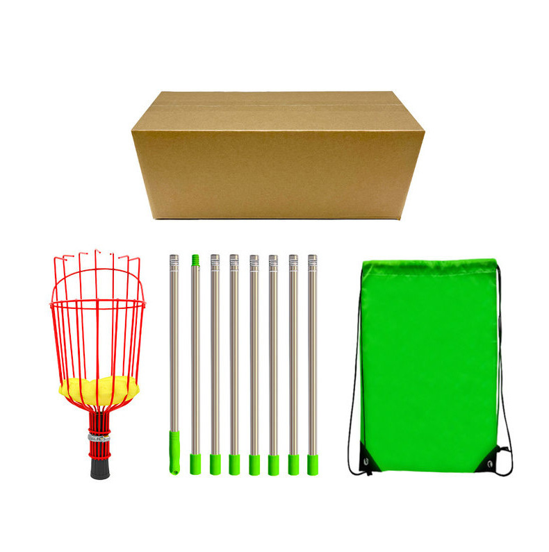 Picture of Removable fruit picker portable high-altitude telescopic rod fruit picker length adjustable stainless steel garden fruit picker
