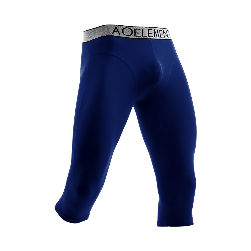 Picture of Men's Anti-wear Leg Sports Long Leg Panties Cropped Panties Men's Quick-drying Boxers Running Long Boxers