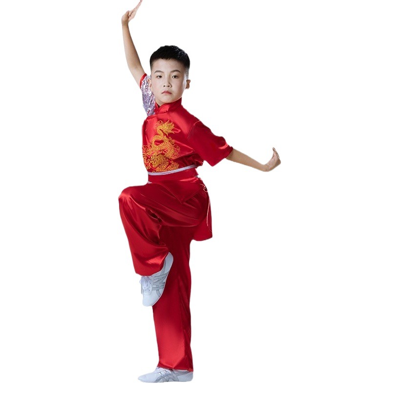 Daye Hengtong Children's Wushu Performance Costume Children's Competition Practice Performance Clothing Physical Examination Special Competition Chinese Style