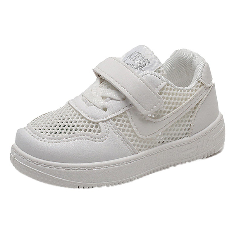 Children's White Shoes 2025 Summer New Sports Shoes for Boys and Girls Breathable Casual Mesh Panel Shoes Baby Shoes Single