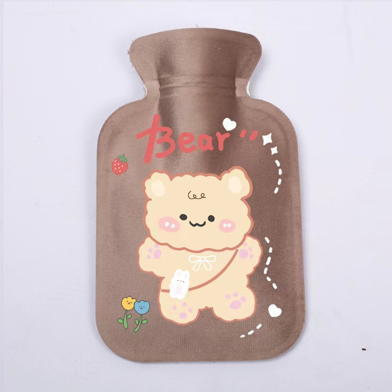 Picture of Customized new short plush hot water bag filled with water hot water bag filled with water hot water bag printed LOGO hand warmer