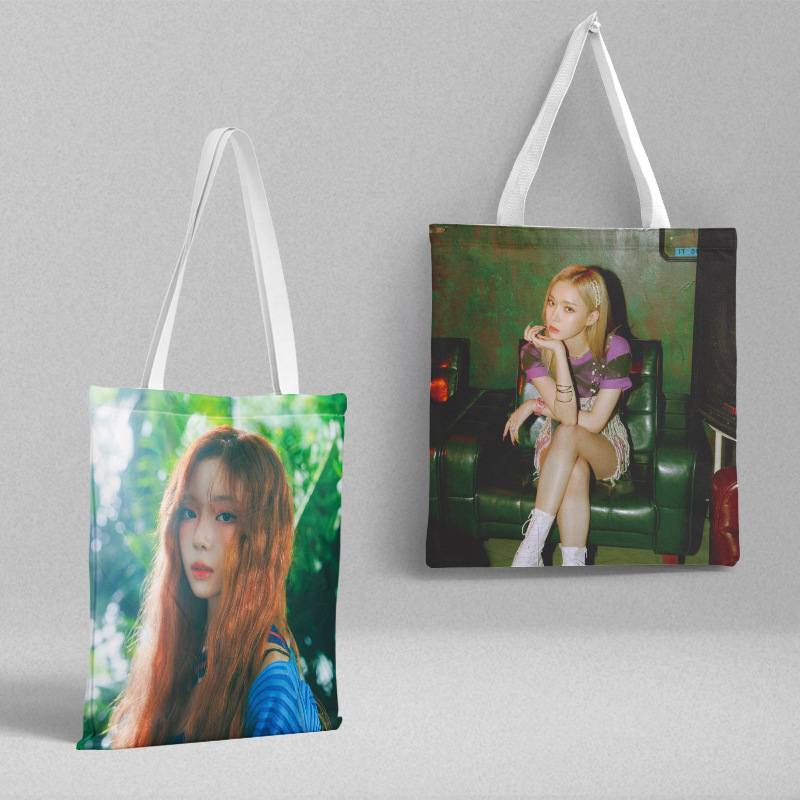 Golden Winter Canvas Bag 36X39Cm Star Pattern Korean Style Shoulder Bag Satchel Shopping Bag Tutoring School Bag Wholesale