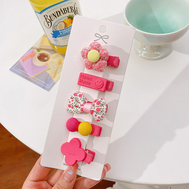 Picture of Cute baby lanugo hair small hairpin baby girl does not hurt hair hair clip baby hair small hair clip children's headdress