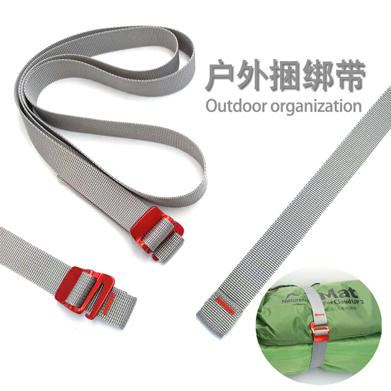 Outdoor Cycling Travel Equipment Tightening Strap Binding Rope Luggage Tightening Strap Stainless Steel Strap Hook Quick-Release Strap