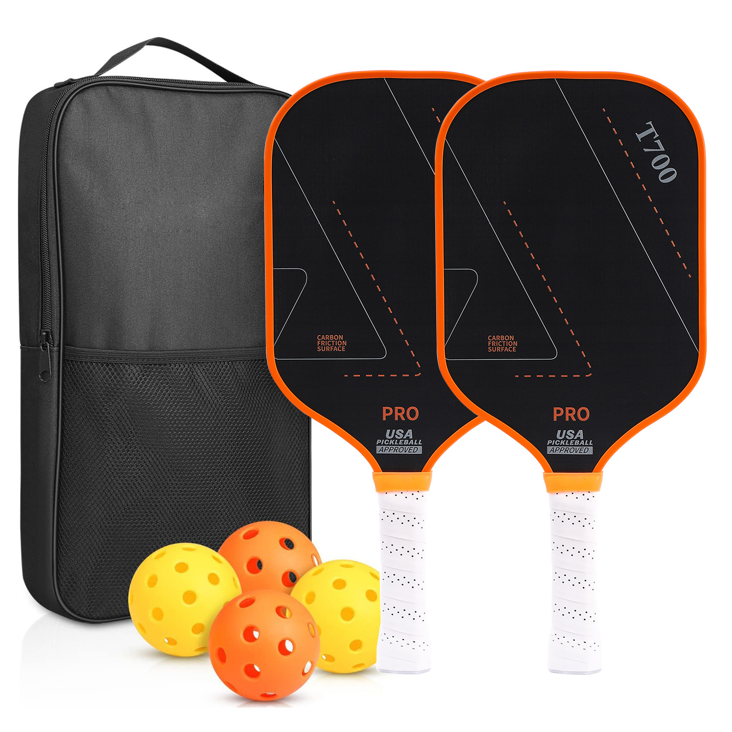 Picture of T700 Full Carbon Fiber Frosted Pick Rack Carbon Graphite Honeycomb Panel Outdoor Sports Gift Pickleball
