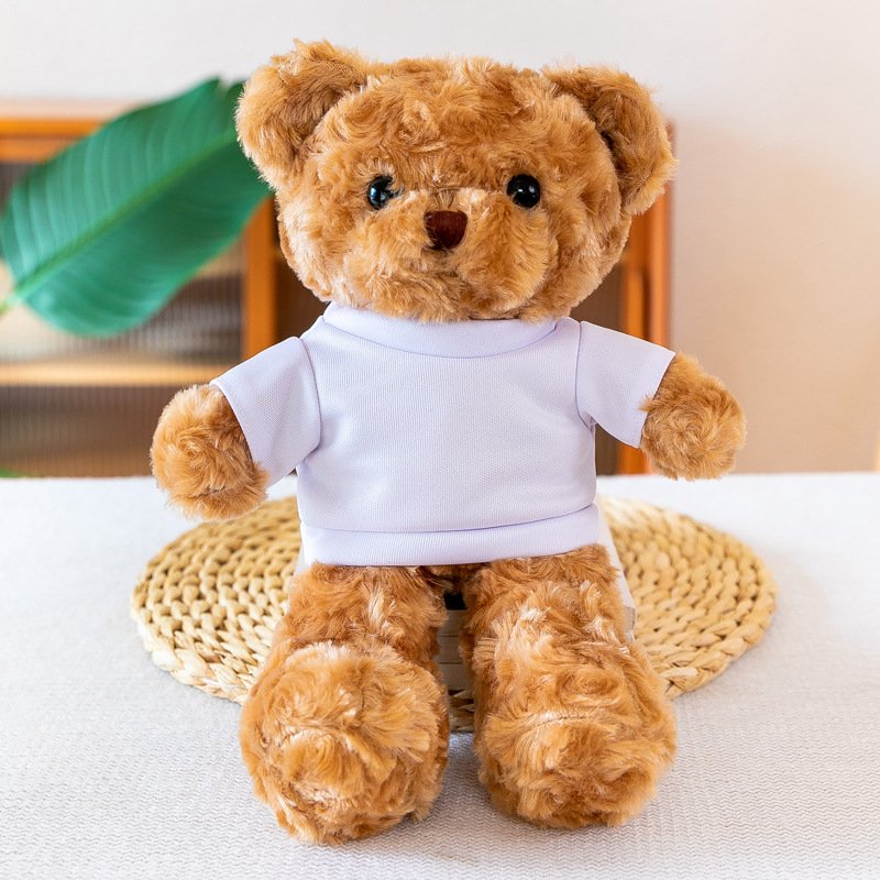 Picture of Wholesale Teddy Bear Dressing Bear Doll Stuffed Toy 4S Store Gift Printed Logo Doll Activities for Children
