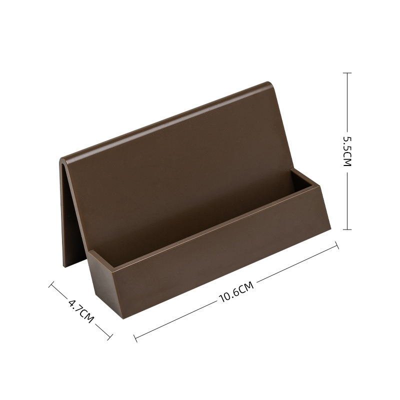 Picture of Creative card case card holder desktop business card storage box plastic wholesale business card display stand