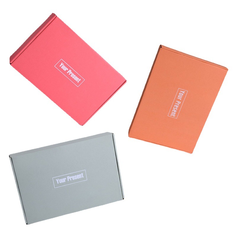 Colorful pink orange aircraft box wholesale clothing underwear JK uniform packing box packing box Express Box paper box