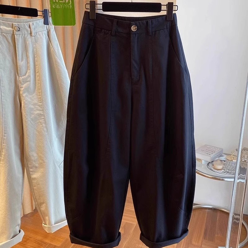 Picture of New fashion wide-leg casual scimitar pants women's 2025 autumn loose and versatile high-waisted sickle Yamamoto pants A6148