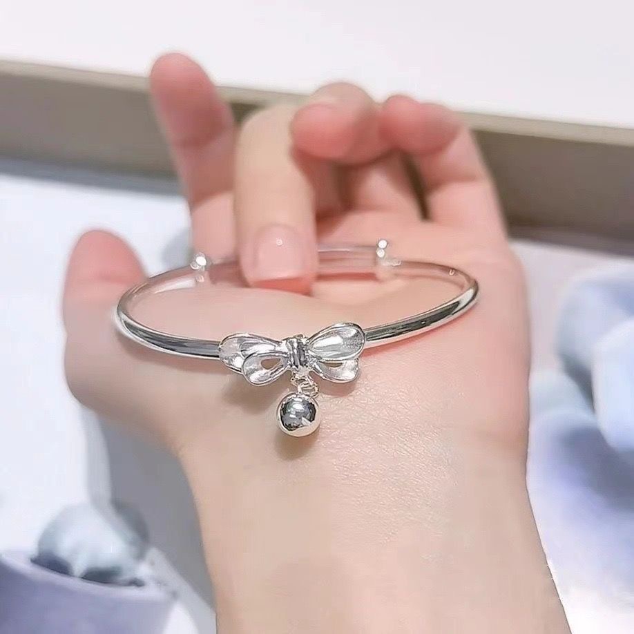 Bracelet Student Silver Bow Bell Best Friend Bracelet Sweet Fresh Student Bracelet Escaped Princess Gift