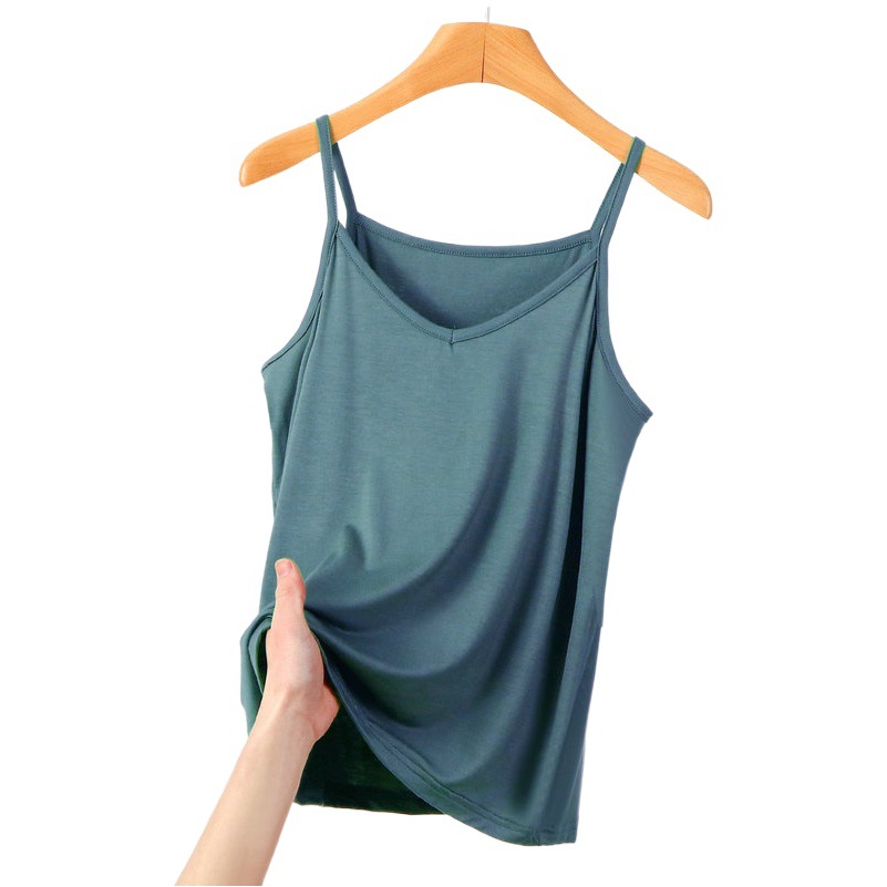 Modal camisole women's sleeveless V-neck spring and summer inner wear slimming bottoming shirt plus size inner wear thin top vest
