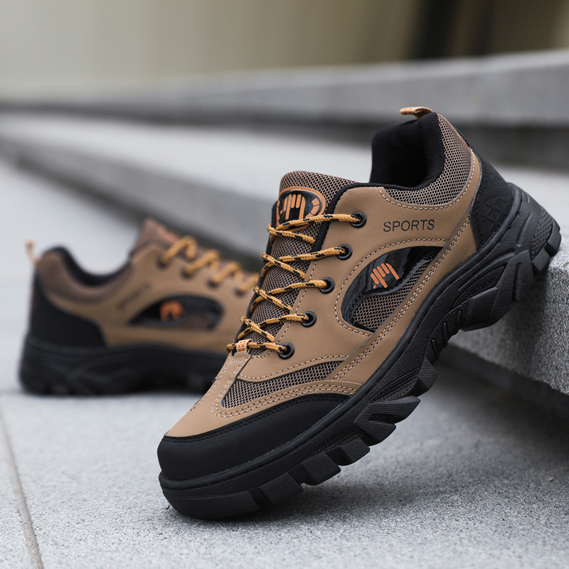 Hiking sneaker Cross-border Men's Shoes Work Labor Insurance Shoes Outdoor Men's Hiking Shoes Fashion Casual Breathable Workwear Shoes