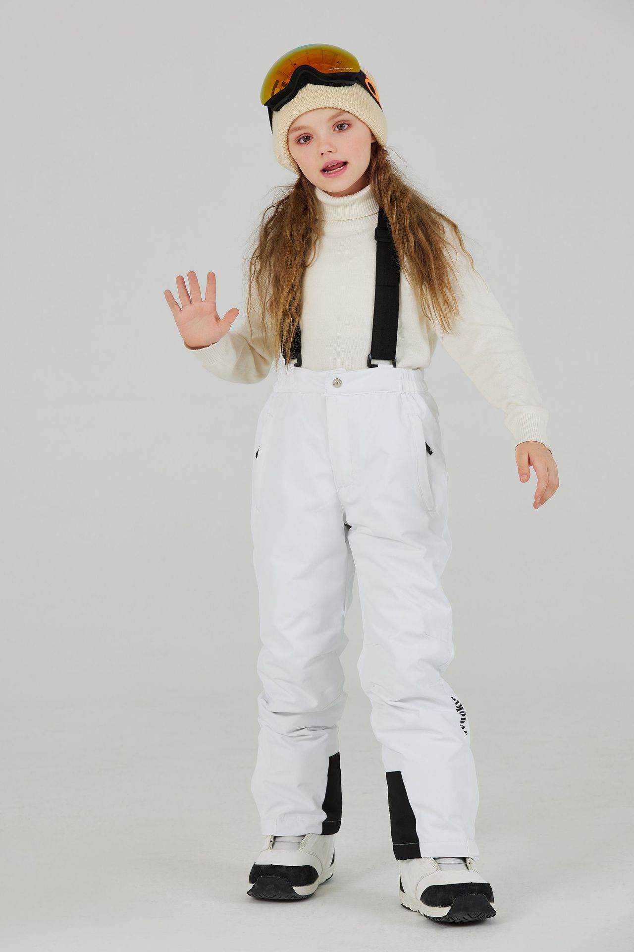 Picture of Children's Ski Pants, Single Board and Double Board, Loose, Large, Windproof, Waterproof, Warm, Ski and Mountaineering
