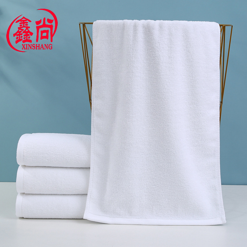 Picture of Towel cotton wholesale 21 hotel bath towel hotel bath white towel embroidered logo foreign trade white towel custom