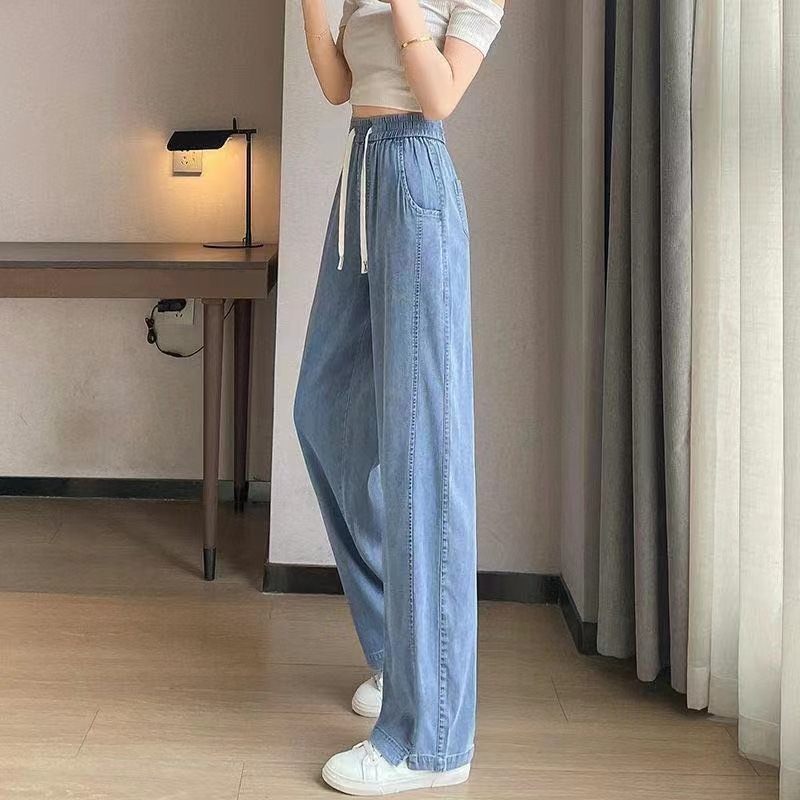 Picture of HM23848 imitation denim fabric 7 bamboo denim does not fade can be used for spring and autumn