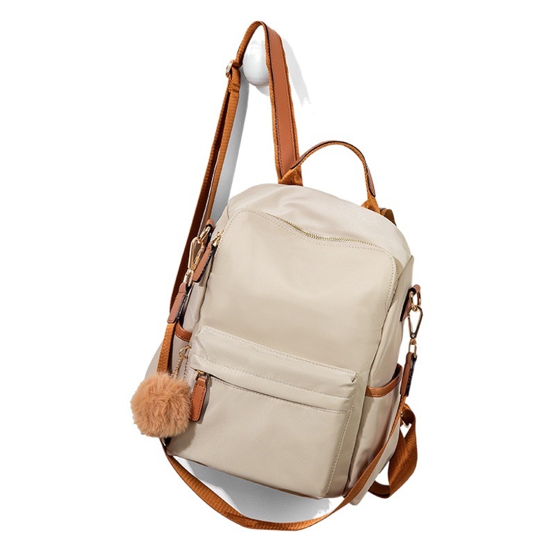 Fashion Casual Japanese-Korean Style 2024 New Anti-theft Women's Oxford Cloth Backpack Women's Large Capacity Simple Travel Bag