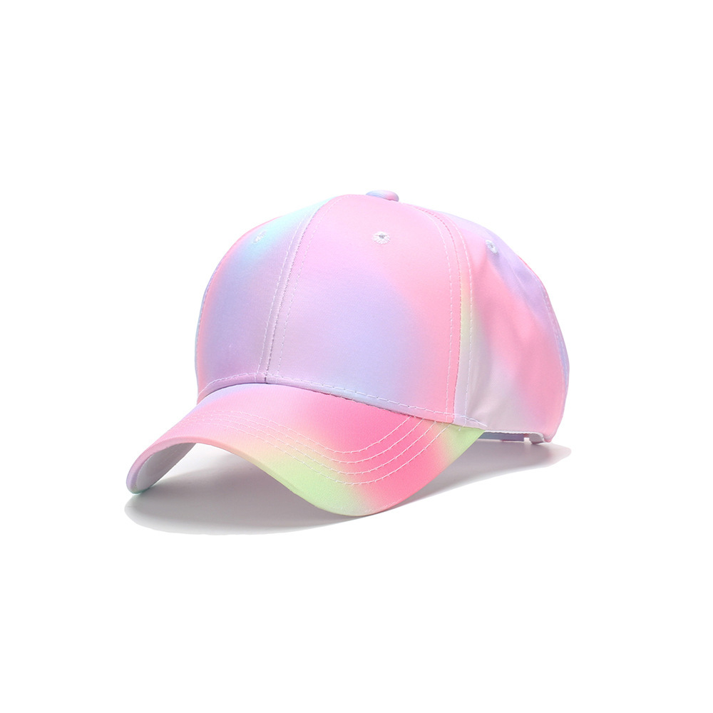 Picture of Spring and Summer Kidsren's Tie-Dye Baseball Caps for Boys and Girls Outdoor Sunshade and Sun Protection Caps Sports Peaked Caps Ponytail Baseball Caps