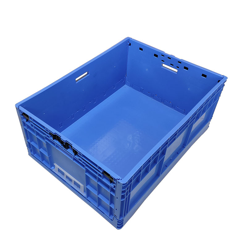 Euo-8633 Plastic Folding Box Suzhou Folding Plastic Turnover Box Auto Parts Logistics Box 800*300*340