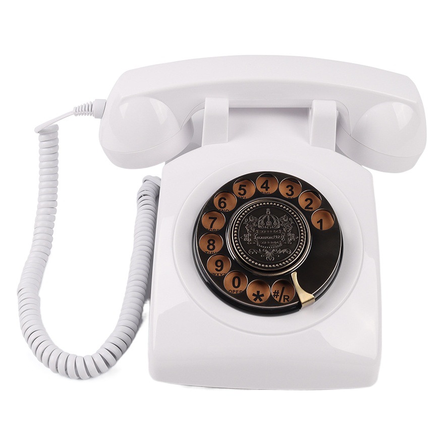 Picture of Telephone Wedding Landline Rotary Dial Card-Insert Recording Phone Manufacturer for Home Use, Retro Vintage Style