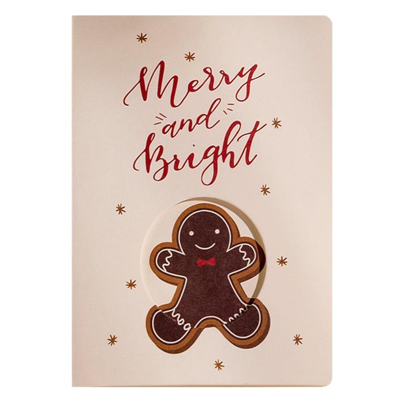 6 Christmas Cards South Korea Creative Cartoon Cute Illustration Christmas Cards with Envelopes