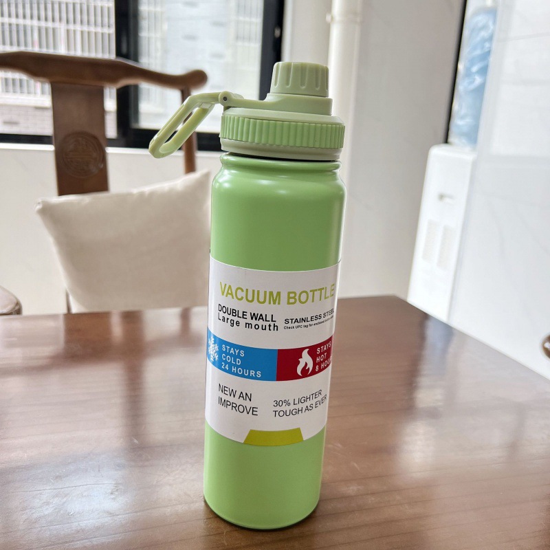 Picture of Cross-border explosions 304 outdoor handle kettle double stainless steel thermos cup gradient space kettle car kettle