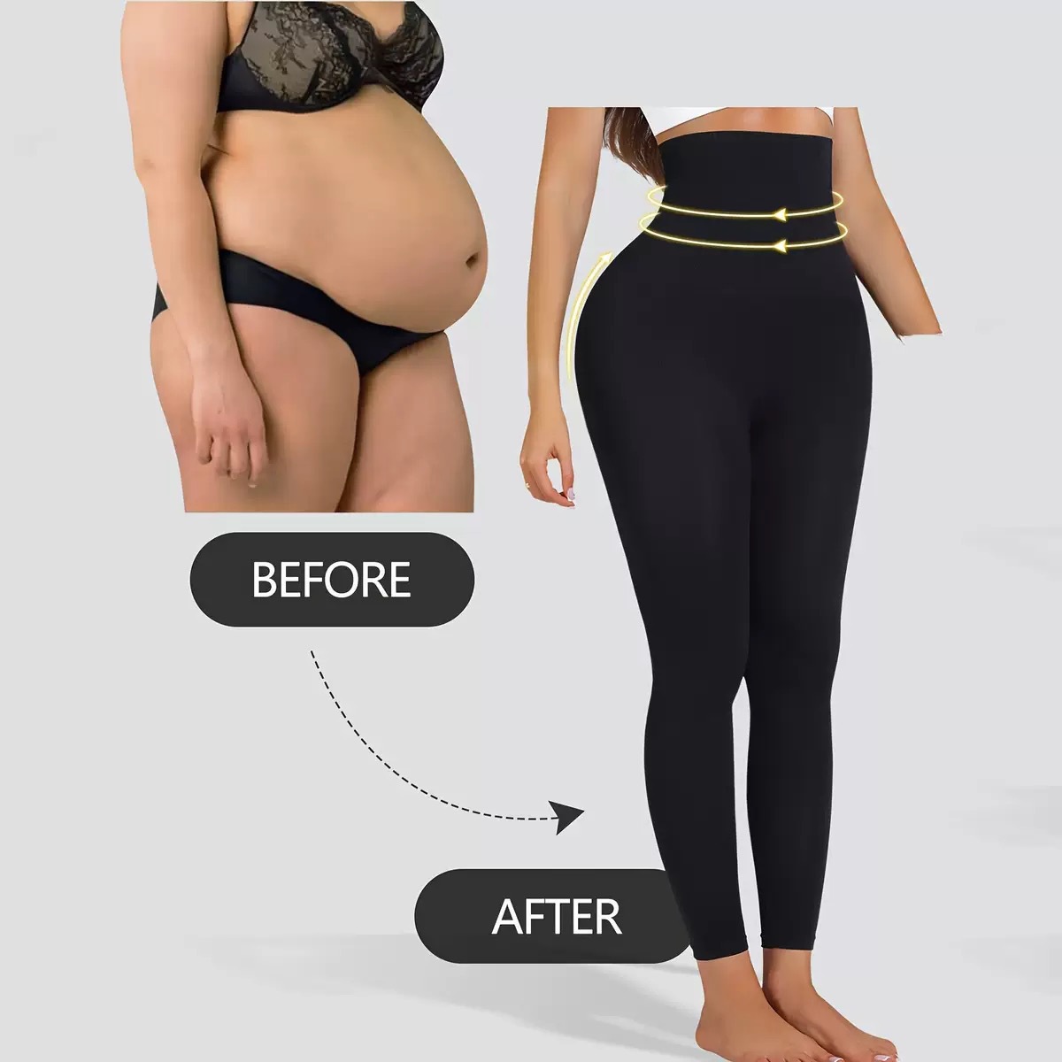 Cross-Border Popular Large Size High-Waisted Tummy Control Pants, Slimming Fitness Yoga Pants, Long Pants, Foreign Trade Tummy Control, Butt-Lifting Shapewear Pants