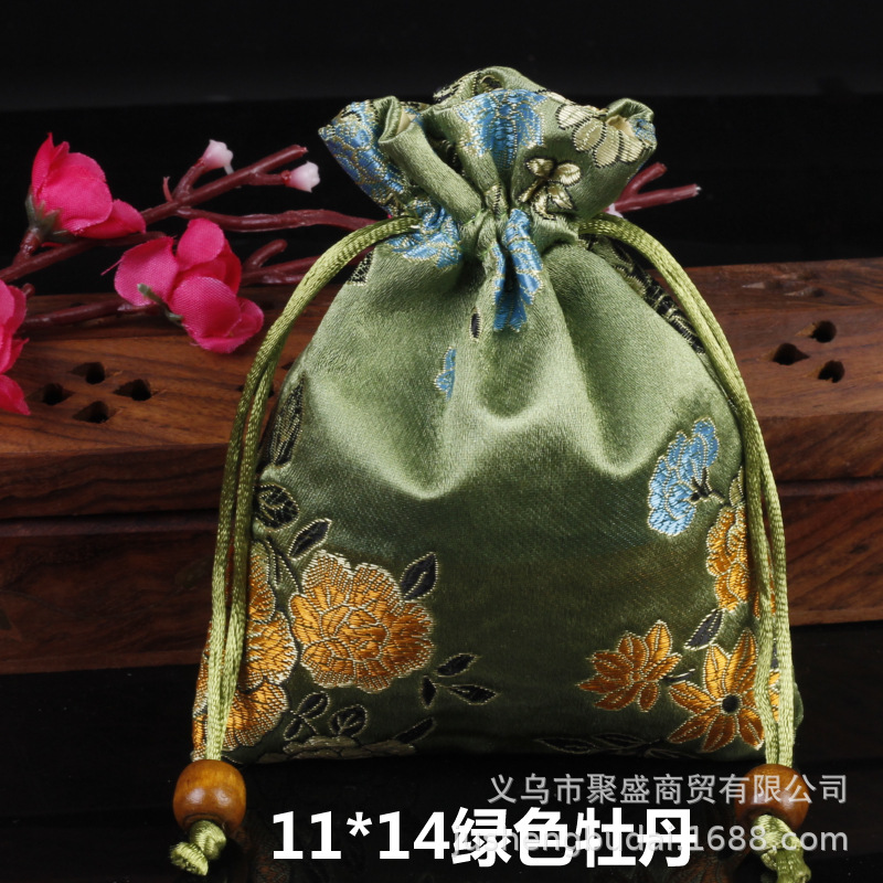Picture of Osmanthus sachet sachet pendant antique Chinese brocade high-grade sachet empty bag bag bag wholesale 11*14