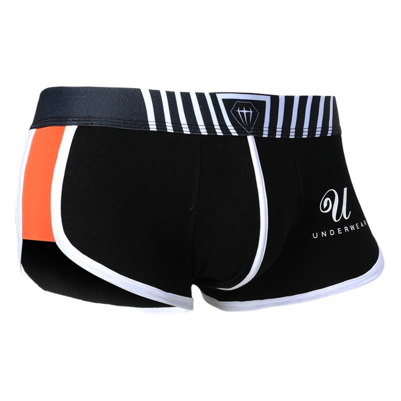Underwear Men's Cotton Boxers Youth Trendy Personalized Boys Comfortable Breathable Men's Four Corner Summer Thin Shorts