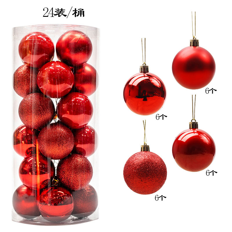 Picture of Christmas decorative ball electroplating plastic ball 3468CM barrel Christmas ball shopping mall ceiling Christmas tree pendant hanging ball