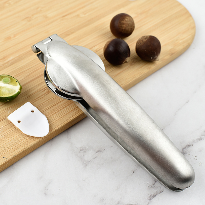 Picture of 304 stainless steel chestnut clip cross chestnut clip household nut opener kitchen tool walnut clip chestnut clip
