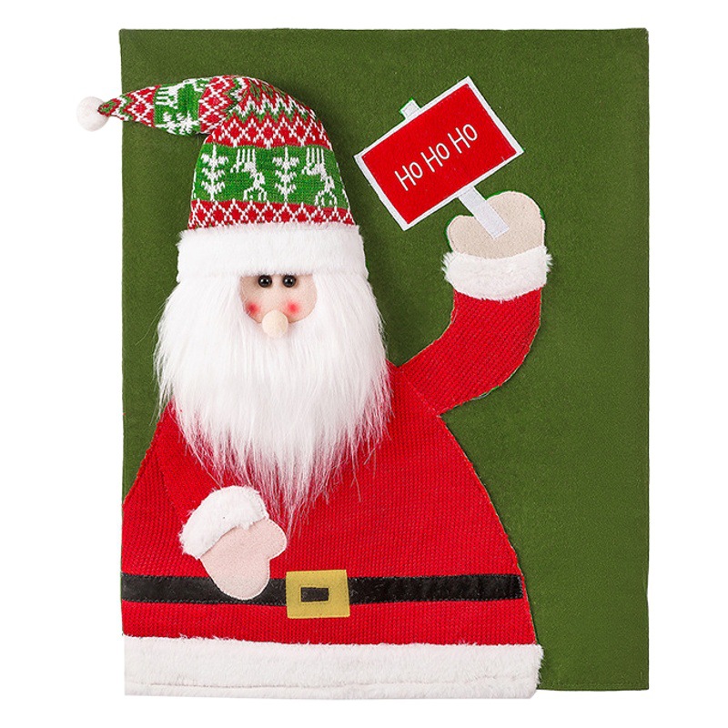 Christmas decorations old man snowman chair cover hotel restaurant holiday decoration supplies chair cover