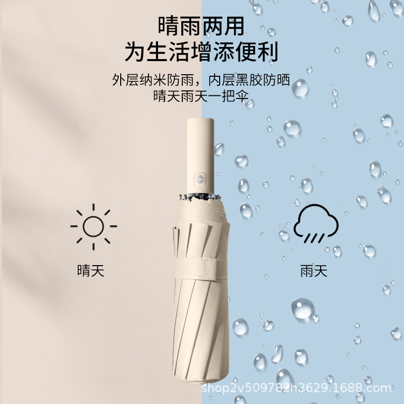 Picture of A large number of wholesale automatic folding umbrellas for men and women sunshade sunscreen UV protection rain umbrella can be set advertising