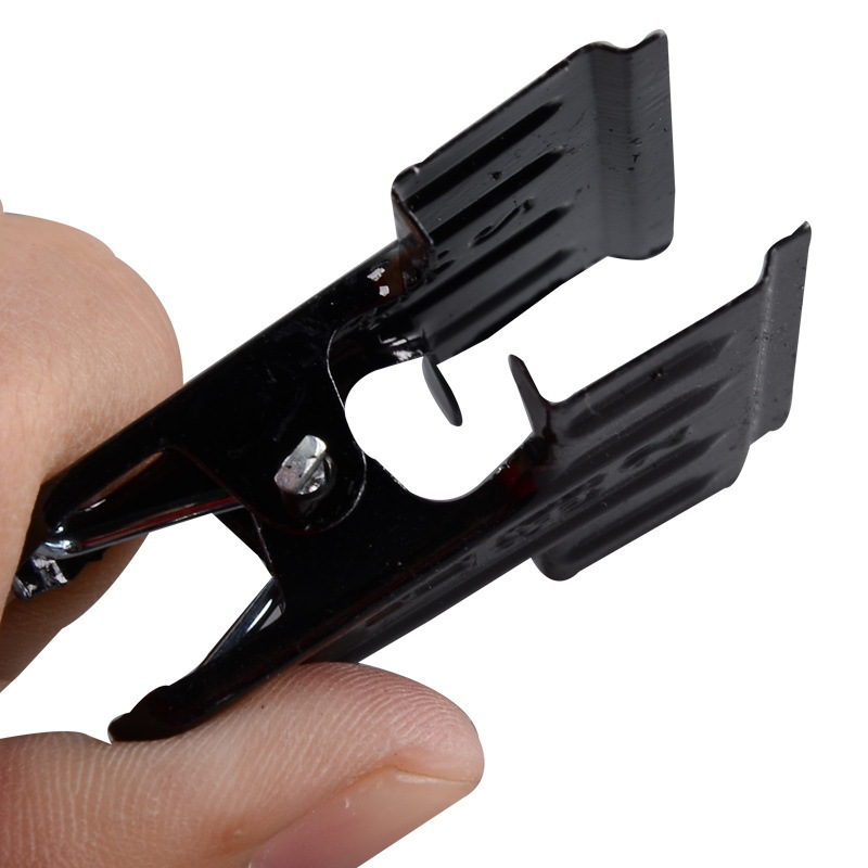 Picture of Lixin Iron Clip Black Iron Ticket Clip Large Thickeneded Office Finance Small and Medium-Sized Old-Fashioned Metal Clip Black Paint Clip