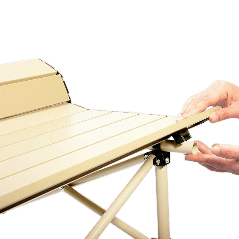 Picture of Outdoor Table and Chair Set Folding Table Portable Backrest Leisure Art Sketch Multifunctional Moon Chair Travel Folding Chair