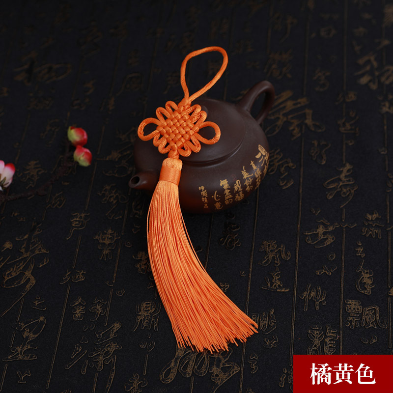 Picture of Chinese knot trumpet pendant exquisite tassel ear 6 plate Fang Sheng knot antique Han clothing decoration gift Accessories Wholesale