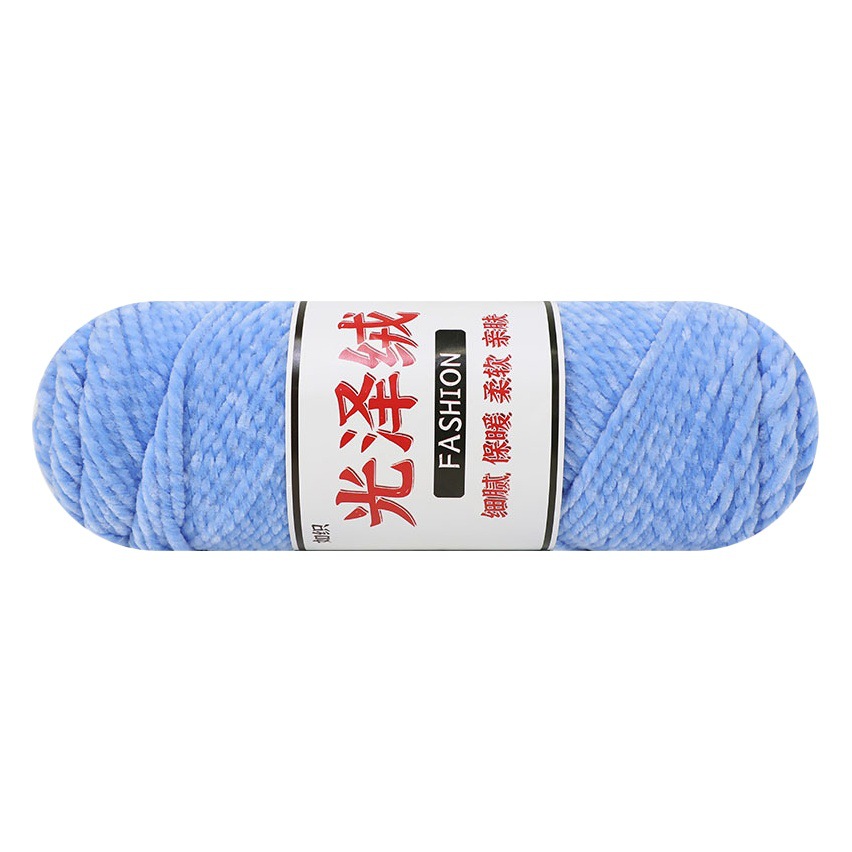 Chenille glossy fluff thread thick thread crochet hook slippers doll scarf diy hand-woven material package