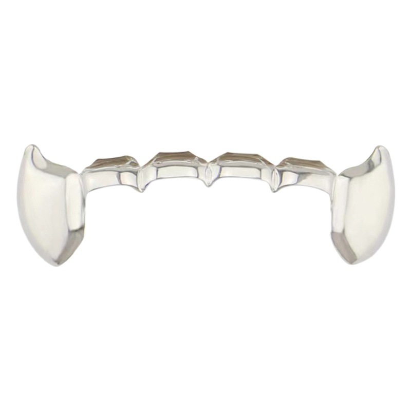 European and American hiphop bright hip-hop braces single fangs suit small tiger teeth suit vampire gold braces