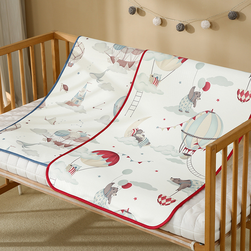 Picture of Baby mat class a ice silk cold mat breathable sweat-absorbent ice silk baby single newborn stroller mat children's car mat