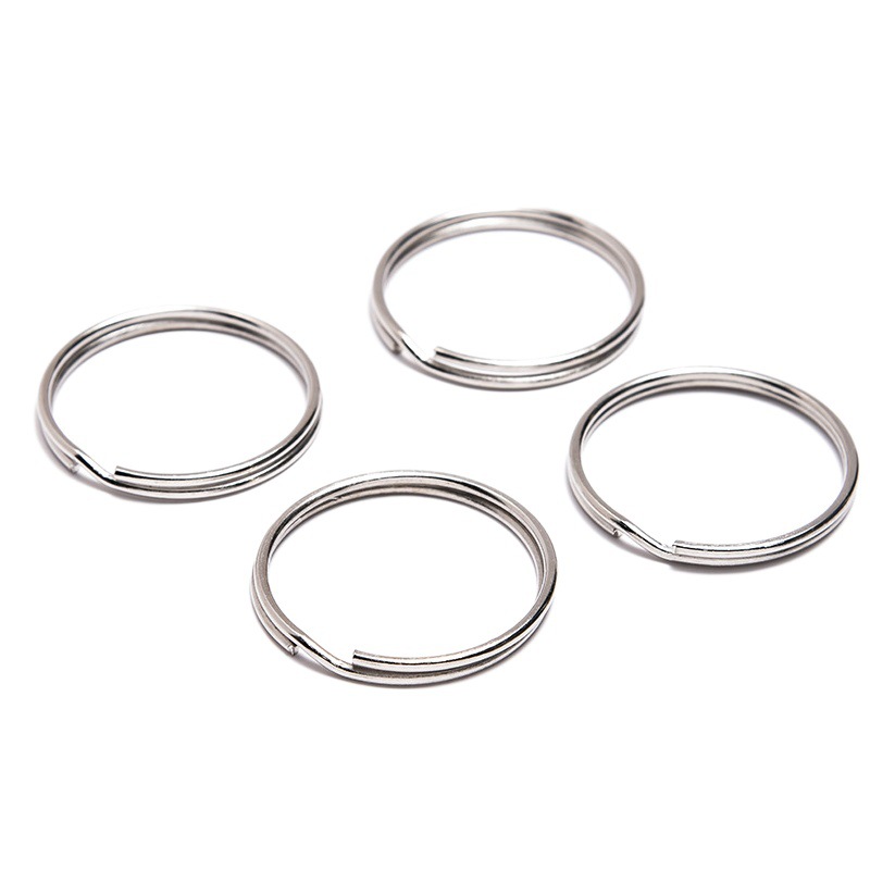 Quality Circle Golden Key Ring Ring 1.5*25mm wallet accessories diy aperture key ring accessories