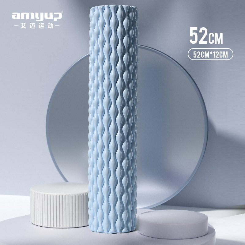 Picture of EVA water drop foam shaft muscle relaxation spike massage stick hollow yoga pillar massage roller