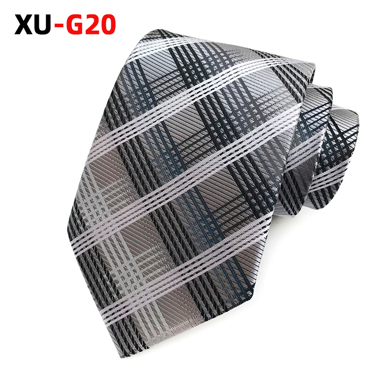 Picture of Factory Ready Supply 2025 New Polyester Jacquard Fashion Plaid Tie Formal Tie
