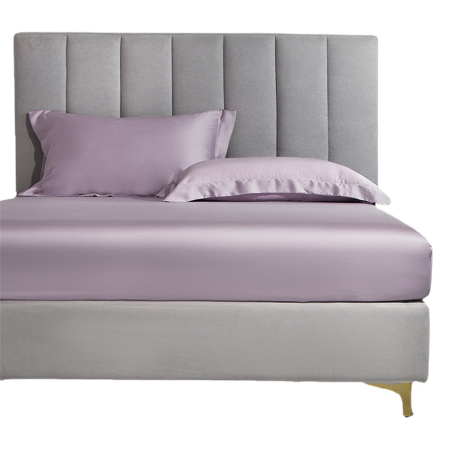 FITTEDSHEET 60S Tencel Bed Cover Solid Color Lyocell Bedspread Bed Sheet Plus Height Thick Mattress Cover