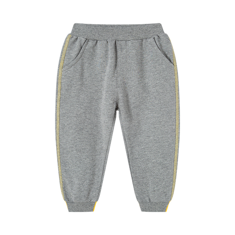 Picture of 2025 New Spring Korean Style Kidsren's Pants Kidsren's Pants Color Matching Sweatpants Boys Pure Cotton Sports Pants Trendy One Piece Drop Shipping