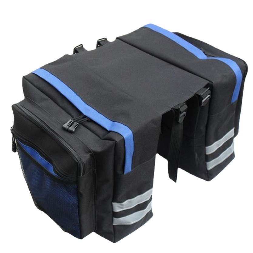 Bicycle bag rear rack bag mountain bike bag double pack bicycle back seat bag double pack saddle bag wholesale car bag