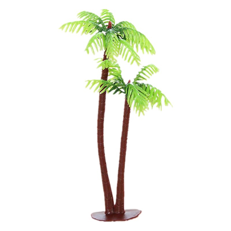 Simulated Mini Coconut Tree Fish Tank Landscaping Decoration Aquatic Plants Simulated Coconut Tree Photo Props Display Decoration