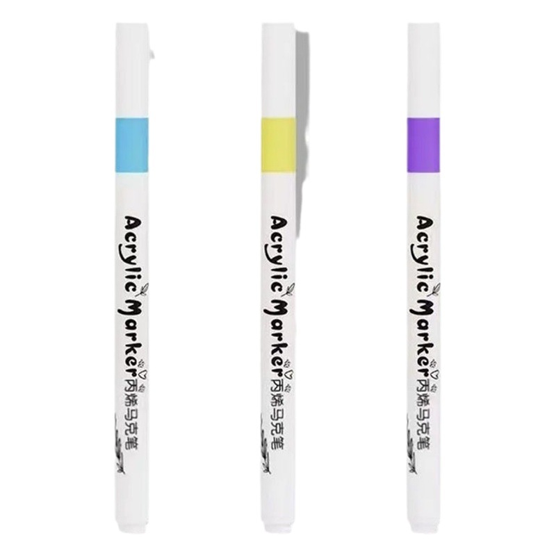 Genuine acrylic marker pen for elementary school students special art painting color brush waterproof quick-drying opaque watercolor pen