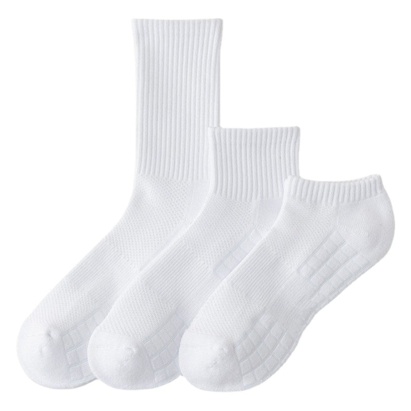 Picture of Zhuji socks men's socks terry socks towel bottom sports socks cotton white stockings basketball socks