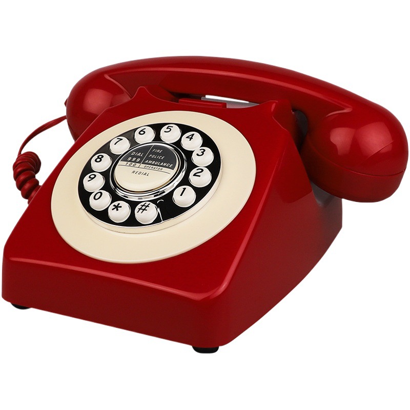Classic European and American Retro Telephone Home Telephone Line Landline Button Dialing Hotel Room Fixed Line Cross-Border Preferred